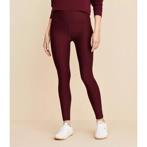 Lou & Grey Signature Soft Blend Leggings Medium Burgundy Red Full Length
